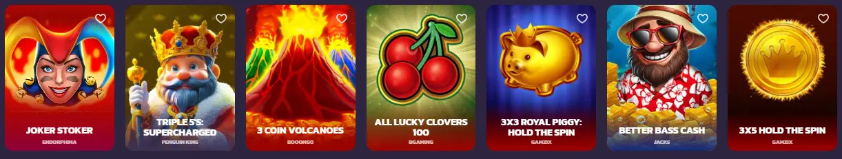 Auswahl an Spielautomaten – verschiedene Themen, Jackpots und neue Releases